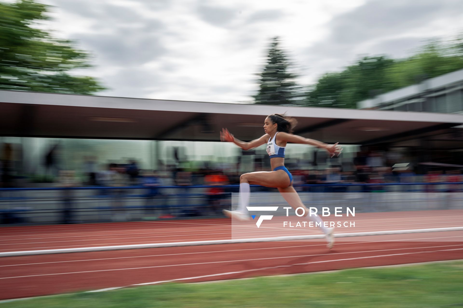 Masha Sol Gelitz (GSV Eintracht Baunatal) im Dreisprung am 14.05.2022 beim Nationalen Leichtathletik-Meeting im Erika-Fisch-Stadion in Hannover
